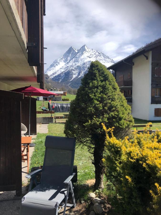 L'Herensarde, Bel Appartement Avec Jardin-Terrasse Et Garage Evolène Dış mekan fotoğraf